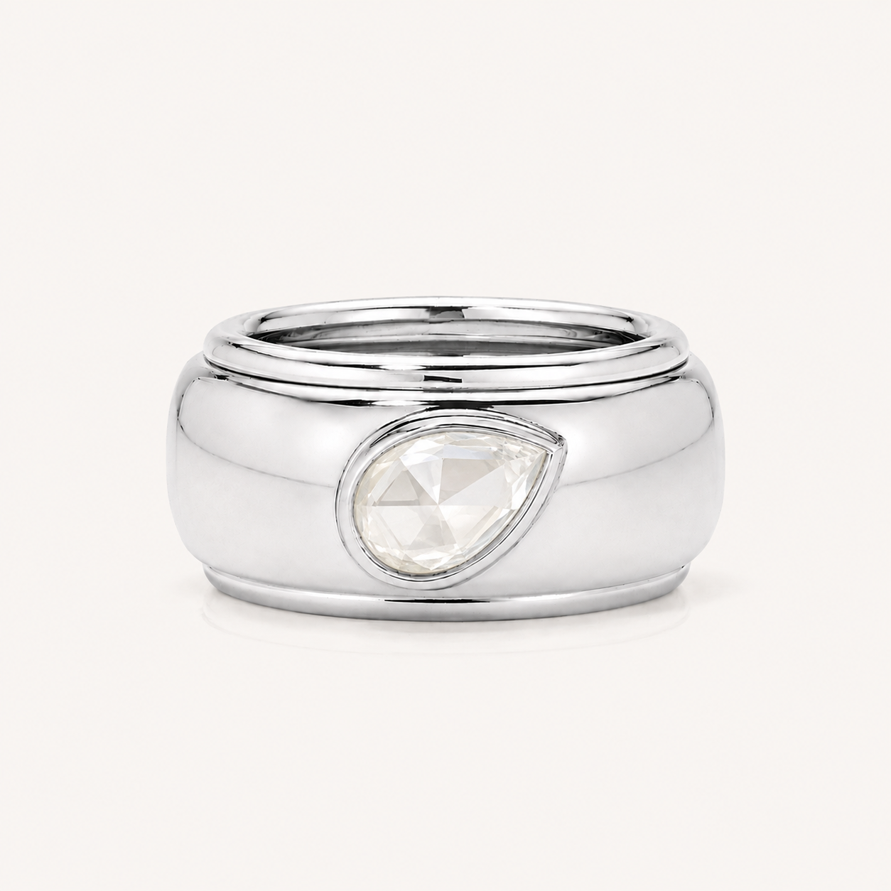 Celeste Pear Diamond Oura Companion Ring