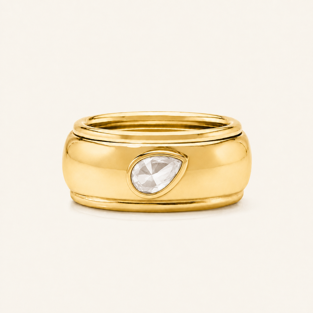 Celeste Pear Diamond Oura Companion Ring