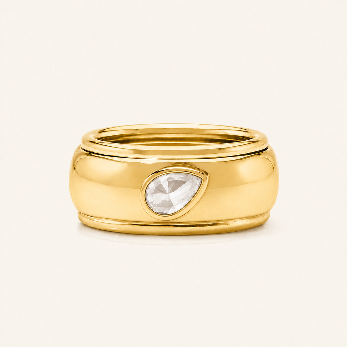 Celeste Pear Diamond Oura Companion Ring