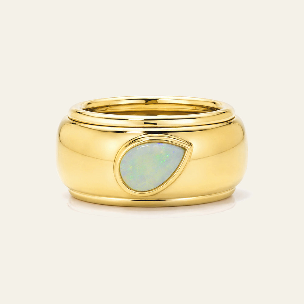 Celeste Pear Gold-Plated Oura Companion Ring