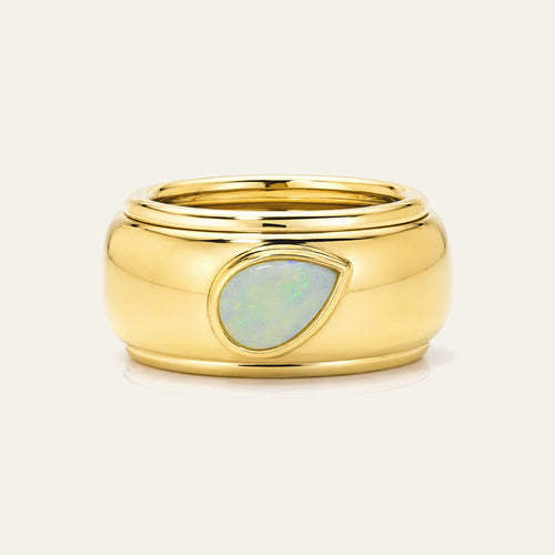 Celeste Pear Gold-Plated Oura Companion Ring