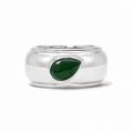 No. 2  Sterling Silver Bezel Set Oura Companion Ring