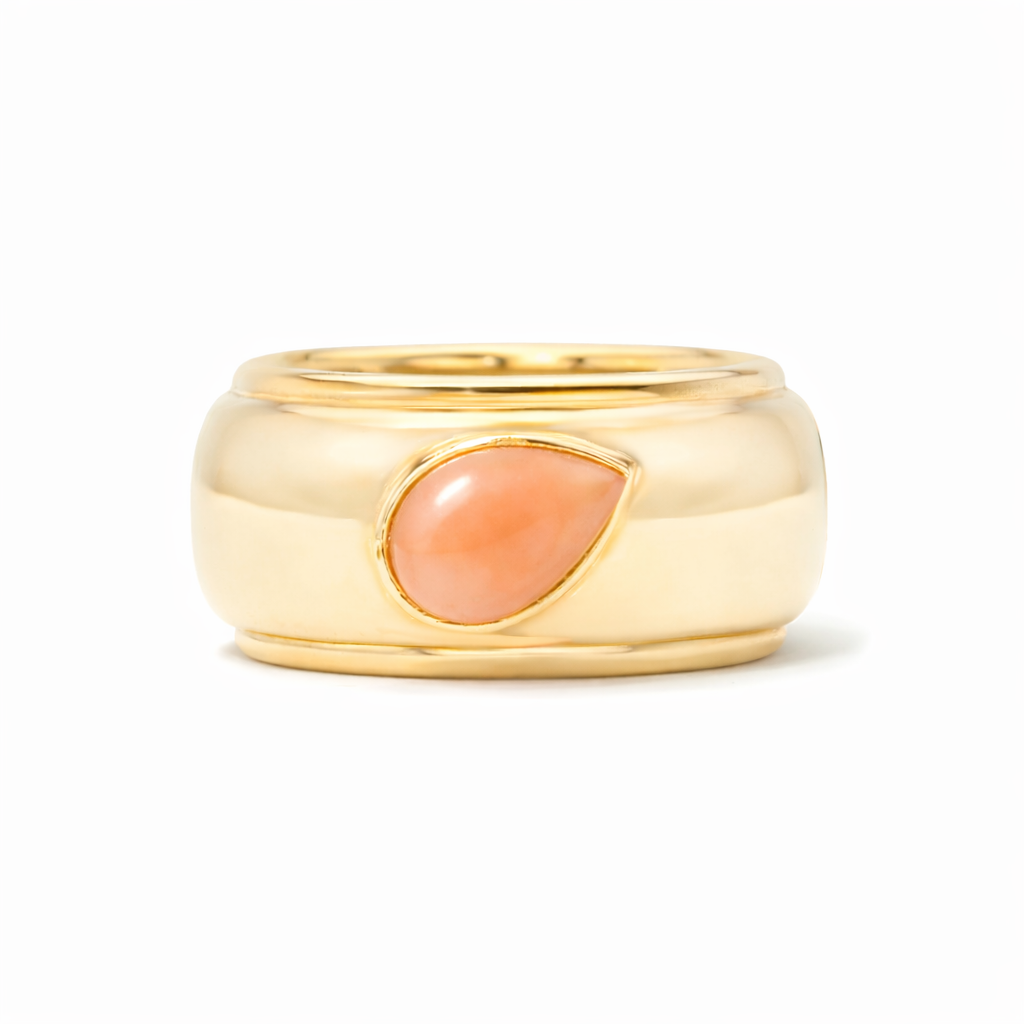 No. 2  Gold Vermeil Bezel Set Companion Ring