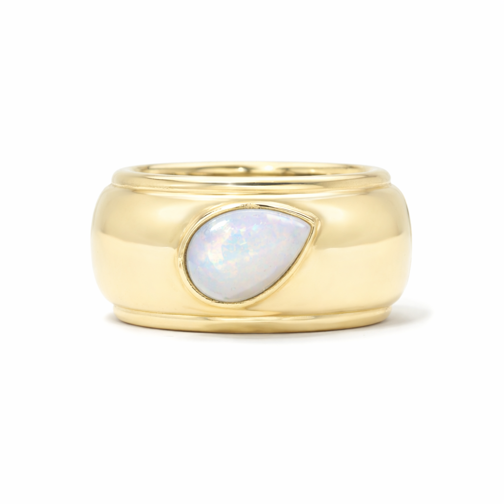 No. 2  Gold Vermeil Bezel Set Companion Ring