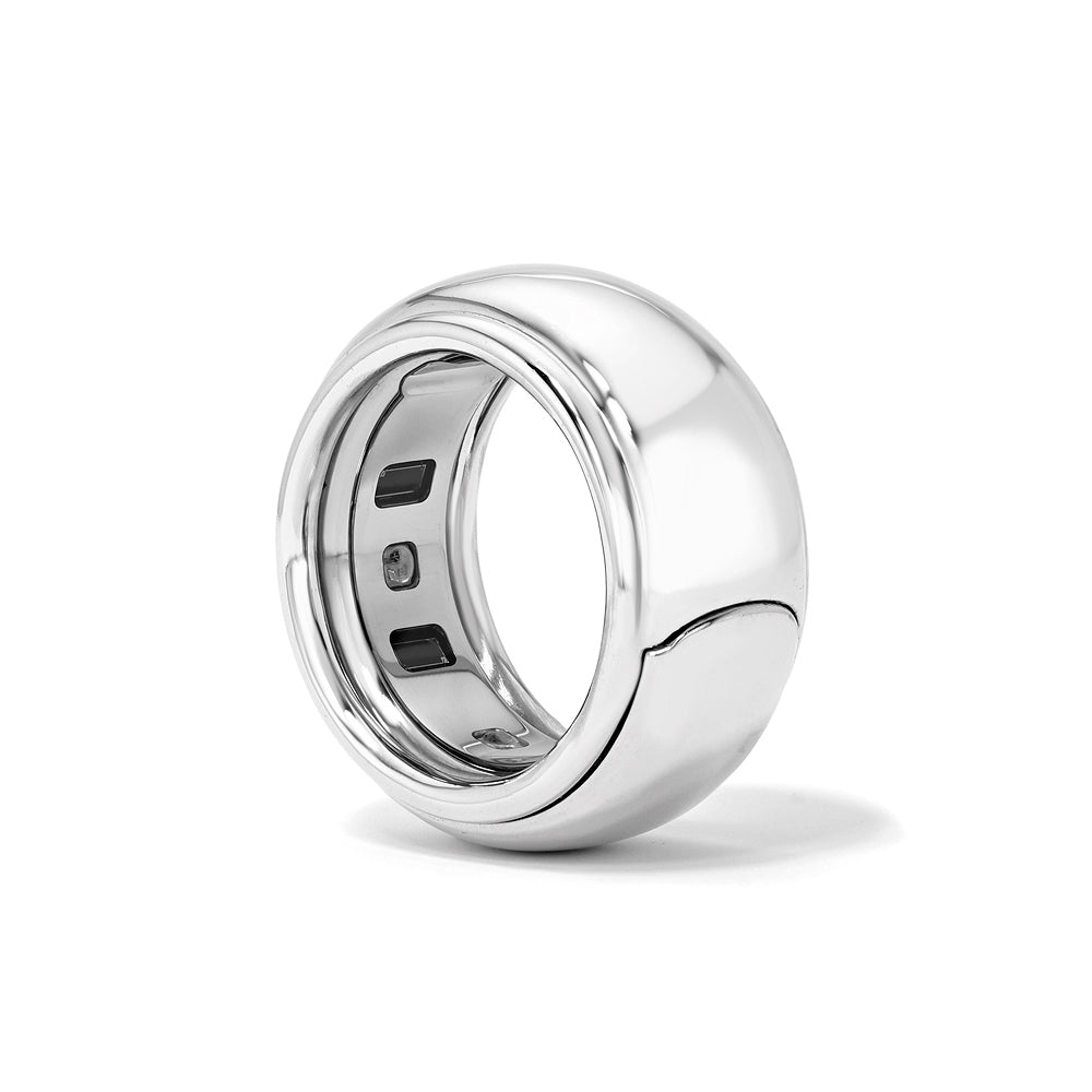 Sterling silver AUVEA ring designed to elevate the Oura Ring 4