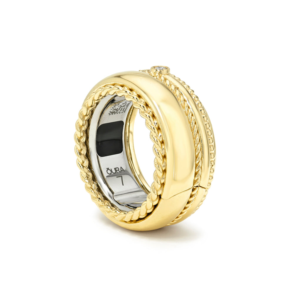Auvea stack ring oura ring cover side profile 