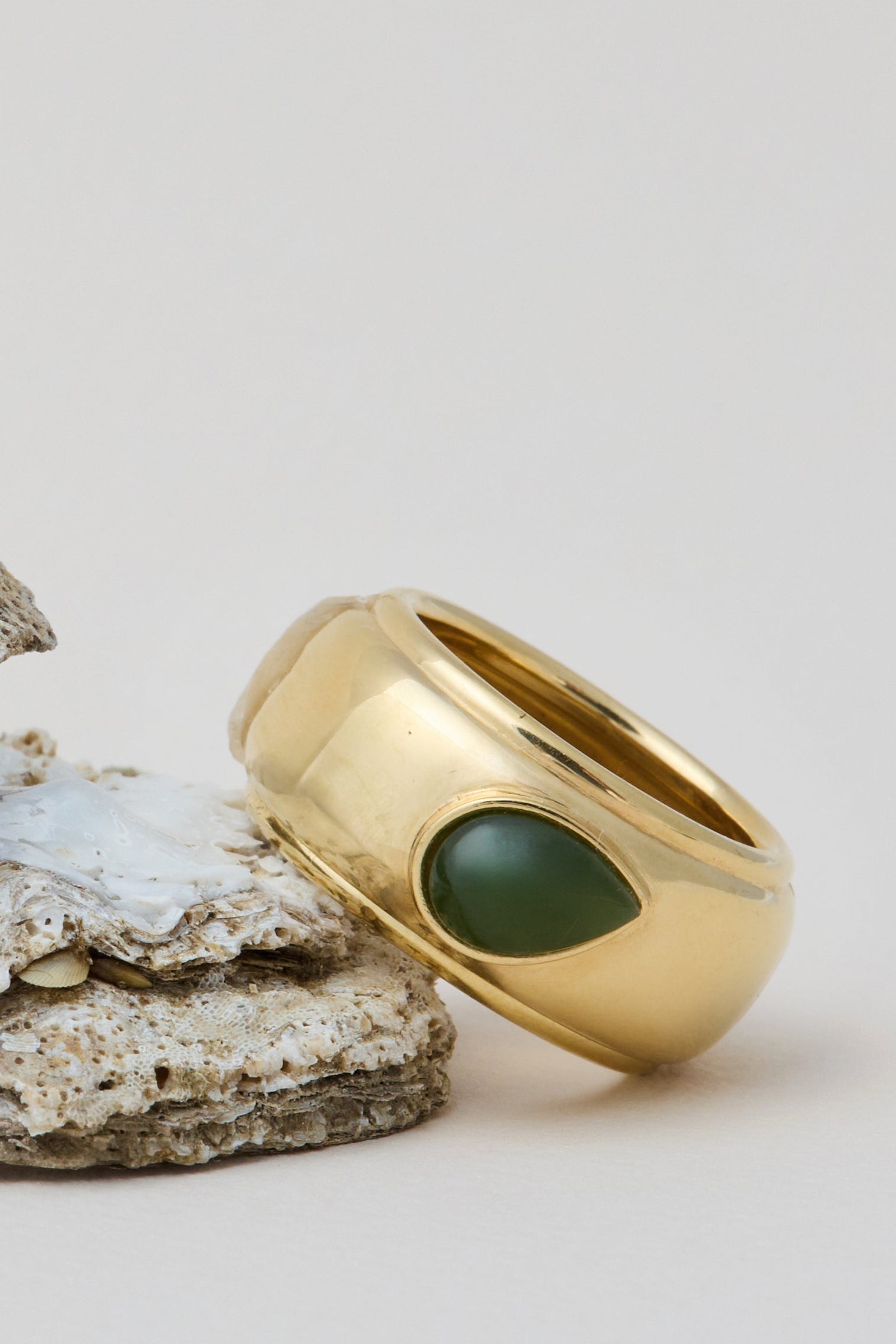 No. 2  Gold Vermeil Bezel Set Companion Ring