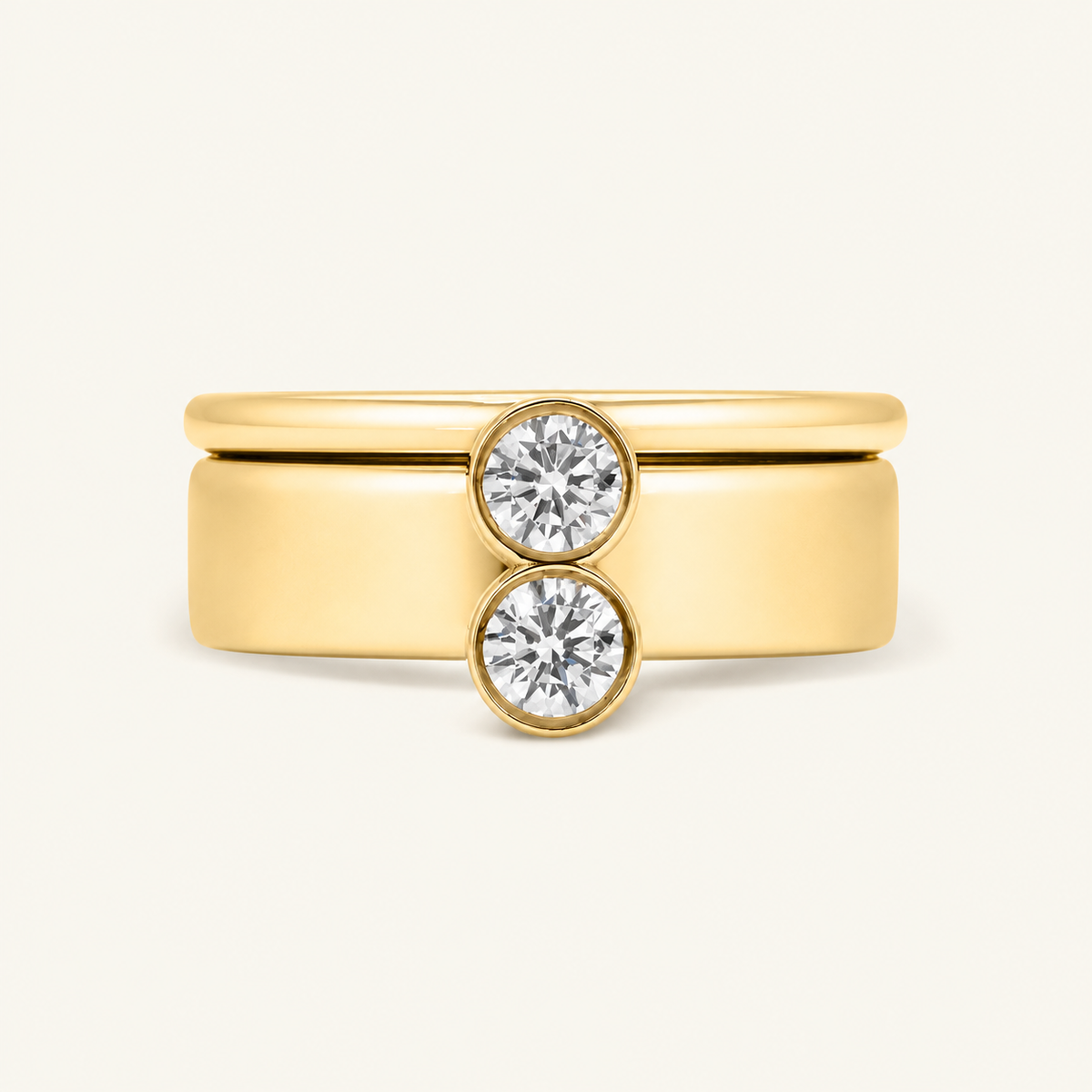 Duet Floating Diamond Oura Companion Ring
